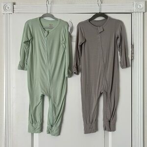 Bundle bamboo bodysuit rompers Aablexema 12-18 months